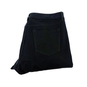 Banana Republic Black Sloan Faux Leather Front Pants SZ8